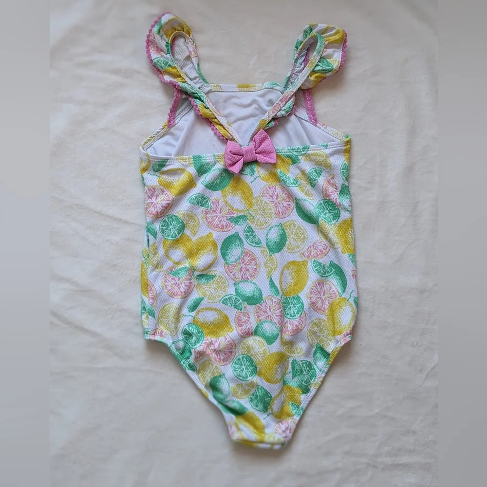 Crown & Ivy Citrus Swimsuit One-piece Like New! Girls' 10